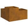 Macetero de Jardín 80x80x48 cm de Acero Resistente a la Intemperie by , Pots and planters - Ref: Foro24-865847, Price: 113,24...