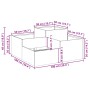 Macetero de Jardín 100x100x48 cm Acero Blanco | Foro24.es | Tu tienda online para hogar, jardín y más Foro24.es