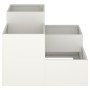 Macetero de Jardín 80x80x60 cm Acero Blanco von , Töpfe und Pflanzgefäße - Ref: Foro24-865856, Preis: 141,03 €, Rabatt: -5%%