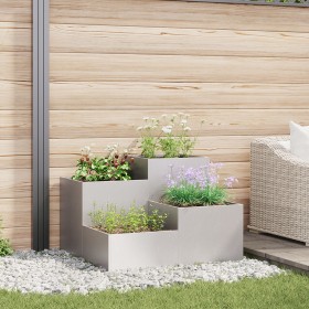 Macetero de jardín 80x80x60 cm de acero inoxidable de , Maceteros y jardineras - Ref: Foro24-865859, Precio: 199,08 €