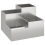 Macetero de jardín 80x80x60 cm de acero inoxidable by , Pots and planters - Ref: Foro24-865859, Price: 191,35 €, Discount: %