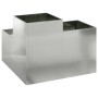 Macetero de Jardín 80x80x60 cm de Acero Galvanizado by , Pots and planters - Ref: Foro24-865860, Price: 120,32 €, Discount: %