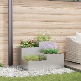 Plantador de Jardín 100x100x60 cm de Acero Galvanizado von , Töpfe und Pflanzgefäße - Ref: Foro24-865867, Preis: 137,65 €, Ra...