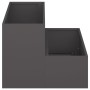Macetero de Jardín - Acero Negro de 2 Niveles, 100x60x45 cm by , Pots and planters - Ref: Foro24-865869, Price: 101,16 €, Dis...