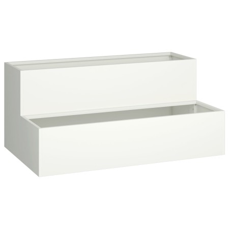 Macetero de 2 Niveles 100x60x45 cm Blanco de Acero von , Töpfe und Pflanzgefäße - Ref: Foro24-865870, Preis: 105,74 €, Rabatt...