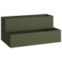 Macetero de jardín de 2 niveles 100x60x45 cm Verde oliva Acero von , Töpfe und Pflanzgefäße - Ref: Foro24-865872, Preis: 105,...