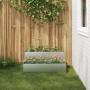 Macetero de Jardín en 2 Niveles, 100x60x45 cm, Hecho de Acero