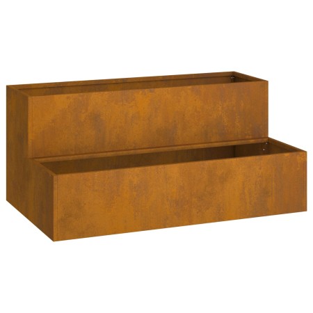 Macetero de 2 Niveles 100x60x45 cm Acero Envejecido von , Töpfe und Pflanzgefäße - Ref: Foro24-865875, Preis: 123,67 €, Rabat...