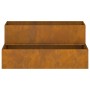 Macetero de 2 Niveles 100x60x45 cm Acero Envejecido von , Töpfe und Pflanzgefäße - Ref: Foro24-865875, Preis: 123,67 €, Rabat...