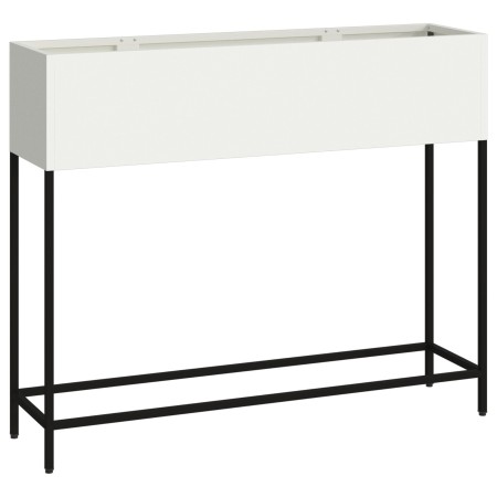 Plantador Elevado 100x26x82 cm Acero Blanco de , Maceteros y jardineras - Ref: Foro24-865877, Precio: 91,65 €, Descuento: %