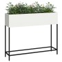Plantador Elevado 100x26x82 cm Acero Blanco de , Maceteros y jardineras - Ref: Foro24-865877, Precio: 91,65 €, Descuento: %
