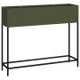 Jardinera Elevada 100x26x82 cm Verde Oliva Acero von , Töpfe und Pflanzgefäße - Ref: Foro24-865879, Preis: 103,84 €, Rabatt: %