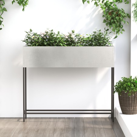 Jardinera Elevada 100x26x82 cm Acero Inoxidable von , Töpfe und Pflanzgefäße - Ref: Foro24-865880, Preis: 101,93 €, Rabatt: %