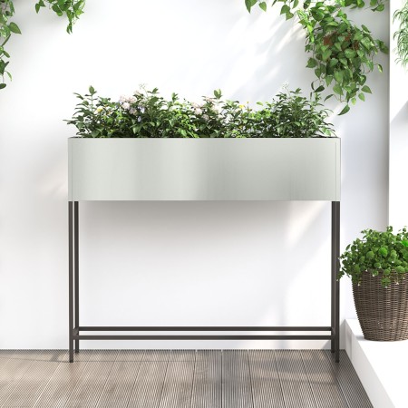 Jardinera Elevada 100x26x82 cm Acero Galvanizado von , Töpfe und Pflanzgefäße - Ref: Foro24-865881, Preis: 71,64 €, Rabatt: %