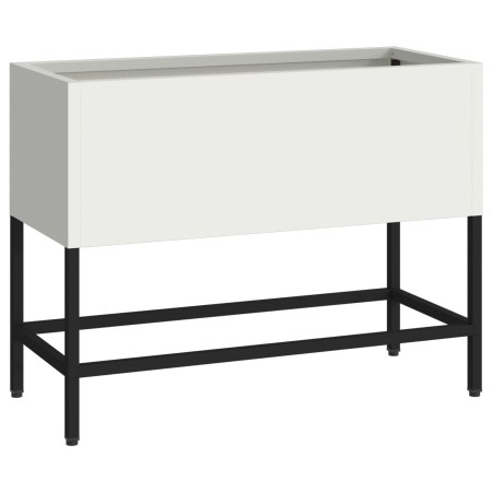 Jardinera Elevada 60x26x45 cm Acero Blanco de , Maceteros y jardineras - Ref: Foro24-865884, Precio: 52,57 €, Descuento: %