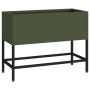 Elevador de Jardín 60x26x45 cm Verde Oliva de Acero by , Pots and planters - Ref: Foro24-865886, Price: 54,81 €, Discount: %