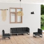 5-teiliges Gartenmöbel-Set mit Kissen aus massivem Kiefernholz von vidaXL, Gartensets - Ref: Foro24-3076441, Preis: 473,85 €,...