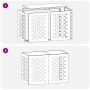 Cubierta de Aire Acondicionado 100x50x70 cm Acero Galvanizado by , Accessories for heating radiators - Ref: Foro24-865902, Pr...