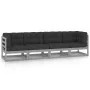 4-seater garden sofa with solid pine wood cushions by vidaXL, Outdoor sofas - Ref: Foro24-3076411, Price: 361,43 €, Discount: %