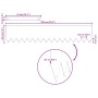 Bordes de Césped 30 pcs Blanco 100x0.5x20 cm Plástico by , Garden edging and edging - Ref: Foro24-865951, Price: 160,01 €, Di...