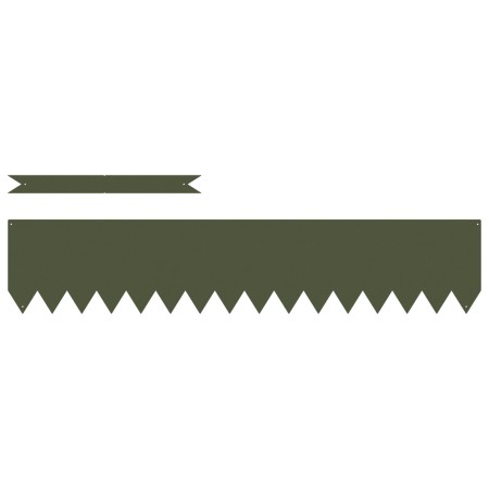 Bordes de Césped 10 pcs Verde Oliva 100x0.5x20 cm Acero by , Garden edging and edging - Ref: Foro24-865955, Price: 77,02 €, D...