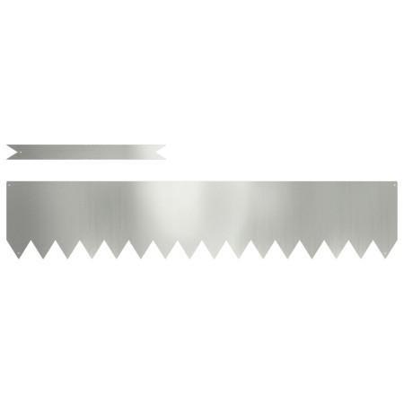 Bordes de césped 20 pcs 100x0.5x20 cm Acero galvanizado by , Garden edging and edging - Ref: Foro24-865962, Price: 86,68 €, D...