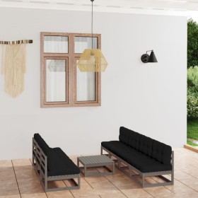 8-piece garden furniture set with solid pine wood cushions by vidaXL, Garden sets - Ref: Foro24-3076401, Price: 708,24 €, Dis...