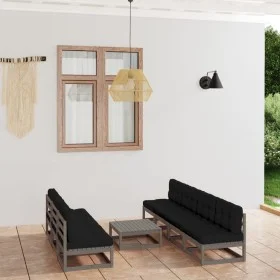 8-piece garden furniture set with solid pine wood cushions by vidaXL, Garden sets - Ref: Foro24-3076401, Price: 697,00 €, Dis...