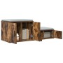 Armario de Almacenamiento Roble Ahumado 127x41x40 cm Madera Elaborada de , Mesitas de noche - Ref: Foro24-866655, Precio: 84,...
