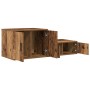 Armario de almacenamiento de madera antigua 118x41x40 cm de aglomerado de , Mesitas de noche - Ref: Foro24-866665, Precio: 80...