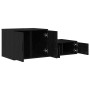 Armario de Almacenamiento Negro 108x41x40 cm de Madera de , Mesitas de noche - Ref: Foro24-866668, Precio: 82,29 €, Descuento: %