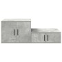 Armario de Almacenamiento Gris Concreto 103x41x40 cm Madera Ingenierizada de , Mesitas de noche - Ref: Foro24-866678, Precio:...