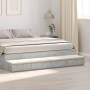 Cajones de Cama Gris Concreto 200x36,5x16,5 cm Madera Engineered de , Mesitas de noche - Ref: Foro24-866918, Precio: 104,21 €...
