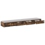Cajones de Cama Roble Ahumado 200x36,5x16,5 cm Madera Compuesta de , Mesitas de noche - Ref: Foro24-866919, Precio: 104,21 €,...