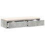Cajones para cama gris concreto 90x36,5x16,5 cm de madera elaborada de , Mesitas de noche - Ref: Foro24-866934, Precio: 52,16...