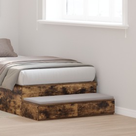 Cajones para Cama de Roble Ahumado 90x36,5x16,5
