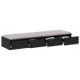Cajones para Cama Negros 120x36.5x16.5 cm Madera Elaborada de , Mesitas de noche - Ref: Foro24-866940, Precio: 84,69 €, Descu...