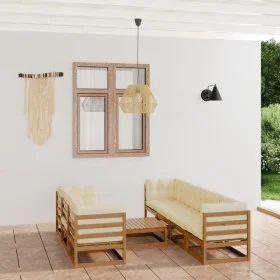 Garden furniture 8 pieces with cushions made of solid pine wood by vidaXL, Garden sets - Ref: Foro24-3076422, Price: 819,53 €...