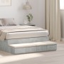 Cajones de Cama Gris Concreto 120x36.5x16.5 cm Madera Fabricada de , Mesitas de noche - Ref: Foro24-866942, Precio: 80,04 €, ...