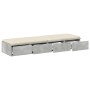 Cajones de Cama Gris Concreto 120x36.5x16.5 cm Madera Fabricada de , Mesitas de noche - Ref: Foro24-866942, Precio: 80,04 €, ...