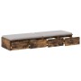 Cajones de Cama Roble Ahumado 120x36,5x16,5 cm Madera Ingenerizada de , Mesitas de noche - Ref: Foro24-866943, Precio: 80,04 ...