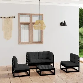 5-piece garden furniture set with solid pine wood cushions by vidaXL, Garden sets - Ref: Foro24-3076438, Price: 519,80 €, Dis...