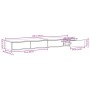 Mesas de Noche Blanca Madera de Calidad 150 x 36.5 x 16.5 cm de , Mesitas de noche - Ref: Foro24-866955, Precio: 87,94 €, Des...