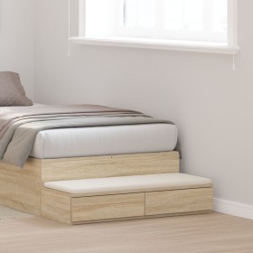 Cajones de cama Roble Sonoma 75x36,5x16,5 cm Madera de calidad de , Mesitas de noche - Ref: Foro24-866965, Precio: 51,95 €, D...