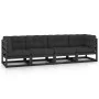 4-seater garden sofa with solid pine wood cushions by vidaXL, Outdoor sofas - Ref: Foro24-3076413, Price: 444,29 €, Discount: %