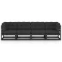 4-seater garden sofa with solid pine wood cushions by vidaXL, Outdoor sofas - Ref: Foro24-3076413, Price: 444,29 €, Discount: %