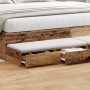 Cajones de cama en madera vieja 180x36,5x16,5 cm de madera ingenierizada de , Mesitas de noche - Ref: Foro24-866985, Precio: ...