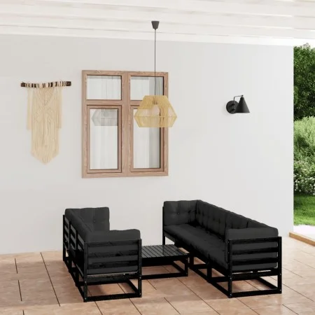 8-piece garden furniture set with solid pine wood cushions by vidaXL, Garden sets - Ref: Foro24-3076423, Price: 893,25 €, Dis...