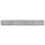 Cajones de Cama en Gris Concreto - 135x36.5x16.5 cm Hecho de Madera Ingenierizada de , Mesitas de noche - Ref: Foro24-866990,...
