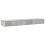 Cajones de Cama en Gris Concreto - 135x36.5x16.5 cm Hecho de Madera Ingenierizada de , Mesitas de noche - Ref: Foro24-866990,...